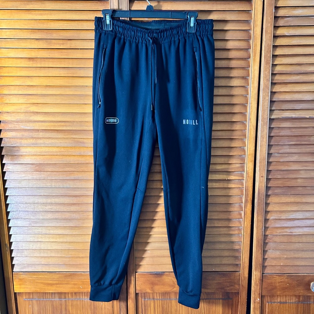 NOBULL Mens NFL Combine Authentic Joggers Black Training Pants Size M